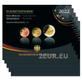 GERMANY SET PROOF 2022 - ADFGJ for 144.90 € ✅