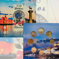 Grecia conjunto de euros BU 2018 - conjunto de euros BU - Rodas