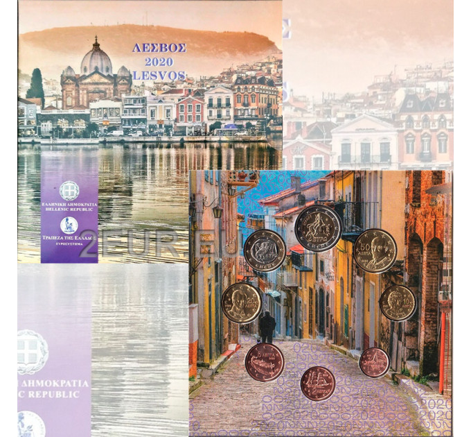 Grecia conjunto de euros BU 2020 - conjunto de euros BU - Lésbos por 27.00 € ✅