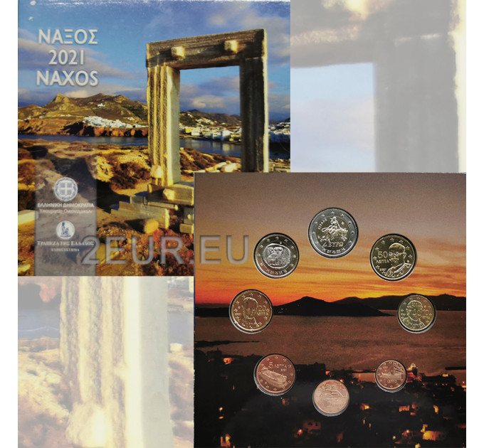 Grecia conjunto de euros BU 2021 - conjunto de euros BU - Naxos por 27.00 € ✅