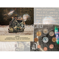 Grecia conjunto de euros BU 2009 - conjunto de euros BU - Año Internacional de la Astronomía