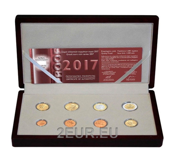 Greece 2017 - Euro set proof for 180.00 € ✅