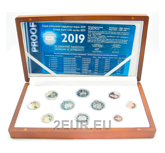 Grecia 2019 - Conjunto de euros proof por 255.00 € ✅