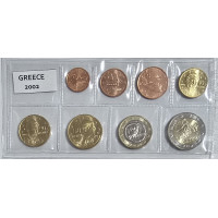 Grecia conjunto de euros UNC 2002