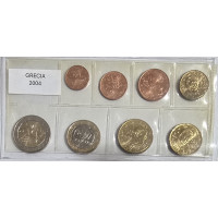 Grecia conjunto de euros UNC 2004