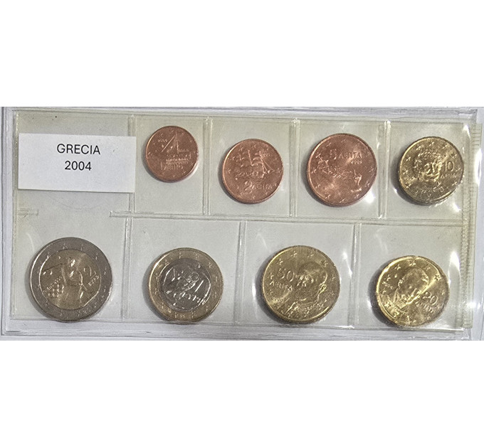 Grecia conjunto de euros UNC 2004 por 10.50 € ✅
