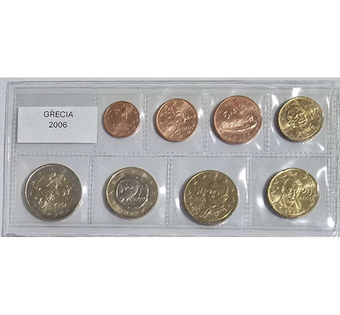 Greece euro set UNC 2006 for 12.50 € ✅