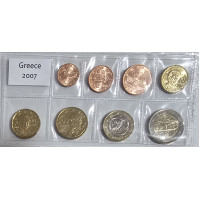 Greece euro set UNC 2007