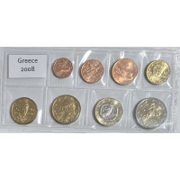Greece euro set UNC 2008