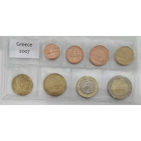 Grecia conjunto de euros UNC 2007