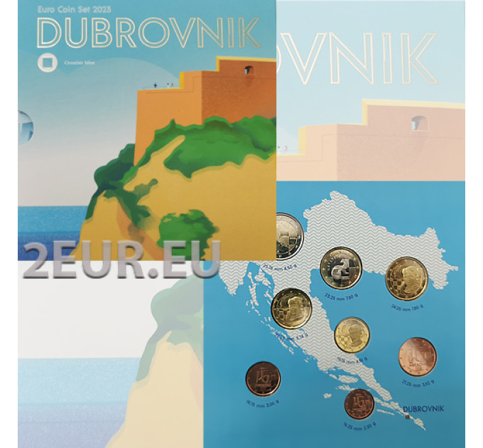 Croatia euro set BU 2023 - Dubrovnik for 39.00 € ✅