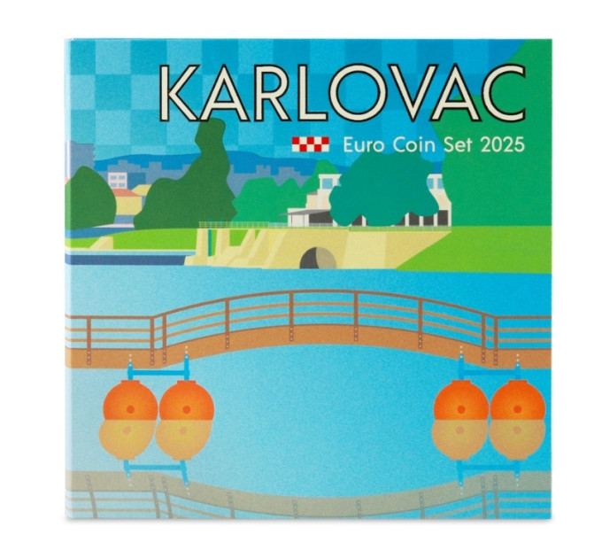 Croacia conjunto de euros BU 2025 - Karlovac por 25.00 € ✅