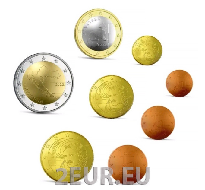 Croacia conjunto de euros UNC 2023 por 10.50 € ✅