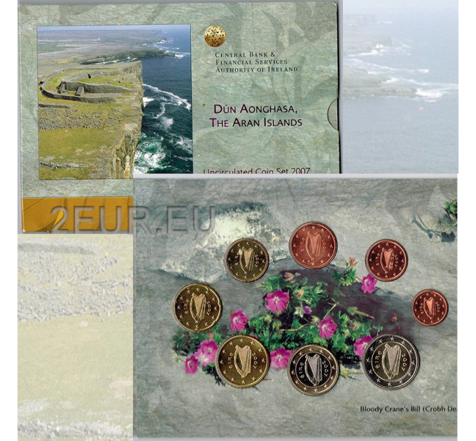 Irlanda conjunto de euros BU 2007 - Dún Aonghasa por 29.00 € ✅