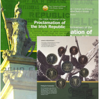 Ireland euro set BU 2016 - Proclamation of the Irish Republic - 100 years since the 1916 Easter Rising in Ireland