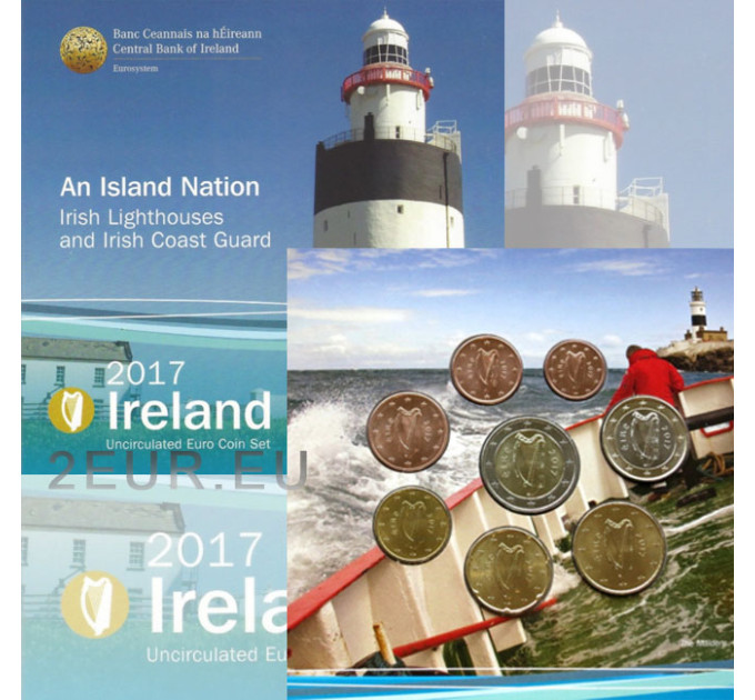 Irlanda conjunto de euros BU 2017 - Faros y Guardia Costera por 39.00 € ✅