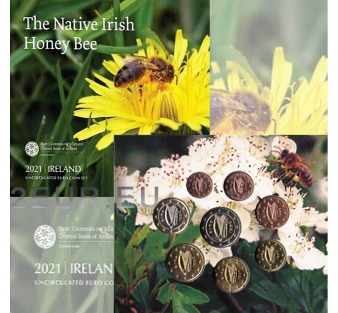 Irlanda conjunto de euros BU 2021 - La abeja melífera nativa irlandesa por 39.90 € ✅