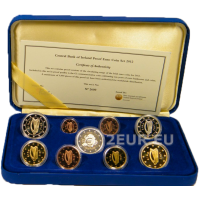Irlanda conjunto de euros proof 2012 - DIEZ AÑOS DEL EURO