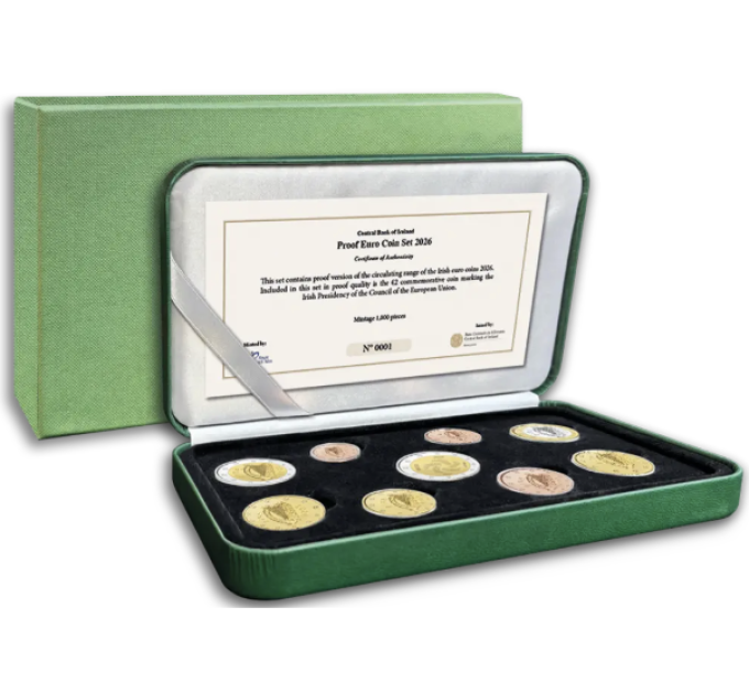 Ireland euro set proof 2026 for 148.00 € ✅
