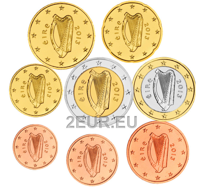 Irlanda 2013 - Conjunto de euros UNC por 13.00 € ✅