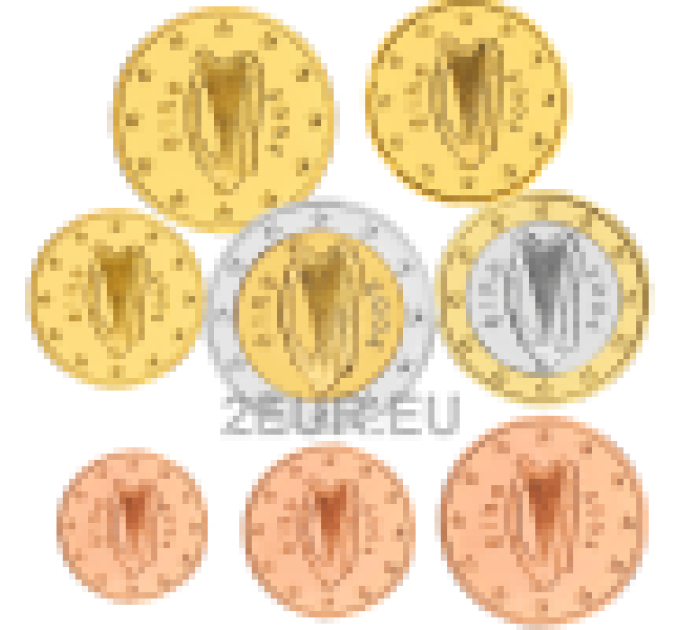 Irlanda 2004 - Conjunto de euros UNC por 12.50 € ✅