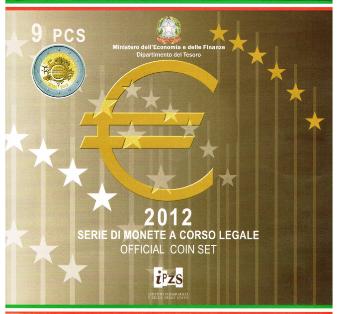 Italia conjunto de euros BU 2012 por 29.90 € ✅