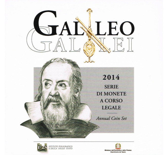 Italia conjunto de euros BU 2014 - Galileo Galilei por 38.90 € ✅