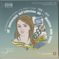 Italia conjunto de euros BU 2018 - Ministerio de Salud de Italia