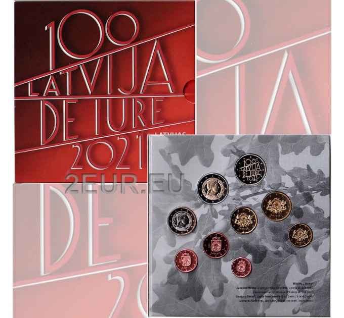 Latvia 2021 - Euro set BU for 50.00 € ✅