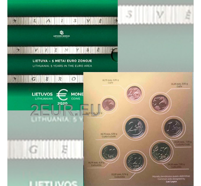 Lituania 2020 - Conjunto de euros BU por 56.00 € ✅
