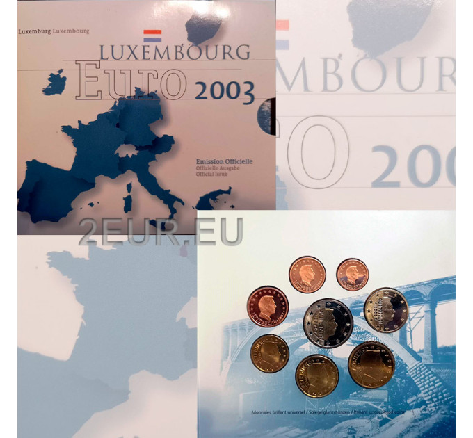 Luxemburgo 2003 - Conjunto de euros BU por 18.00 € ✅