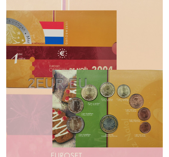 Luxemburgo 2004 - Conjunto de euros BU por 18.00 € ✅