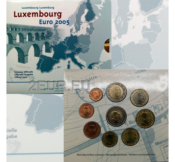 Luxemburgo 2005 - Conjunto de euros BU por 37.00 € ✅