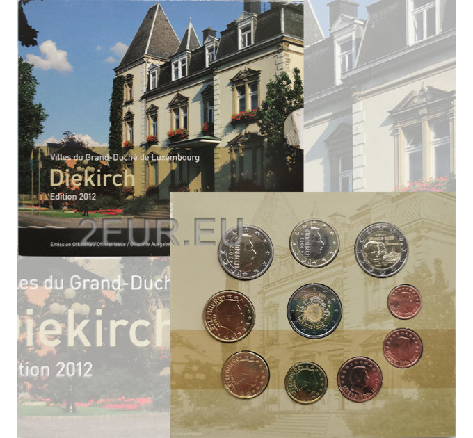 Luxemburgo conjunto de euros BU 2012 - Ciudad de Diekirch por 39.00 € ✅