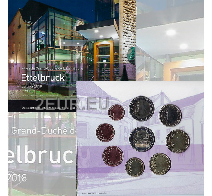 Luxemburgo conjunto de euros BU 2018 - Ciudad de Ettelbruck por 62.00 € ✅