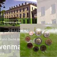 Luxemburgo conjunto de euros BU 2019 - Grevenmacher + 2 euros Sharlotte