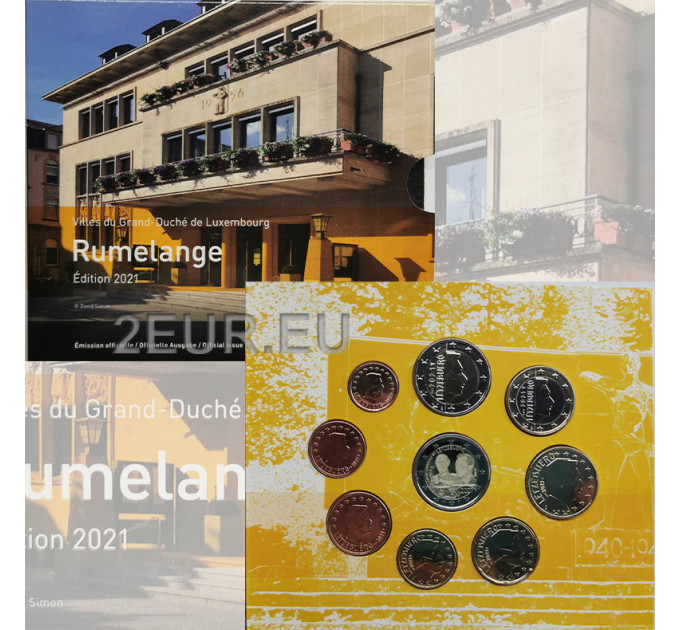 Luxemburgo conjunto de euros BU 2021 - Ciudad de Rumelange por 280.00 € ✅