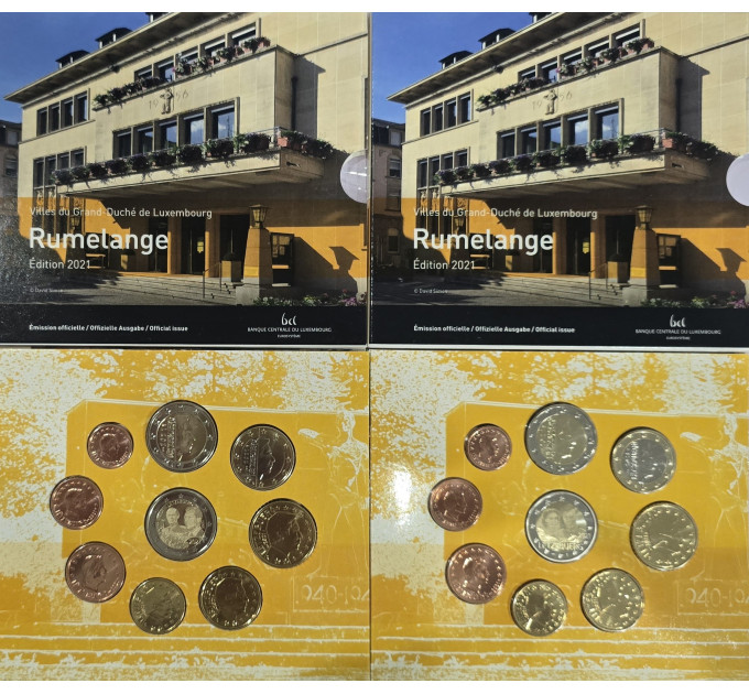 Luxemburgo conjunto de euros BU 2021 - Ciudad de Rumelange por 250.00 € ✅