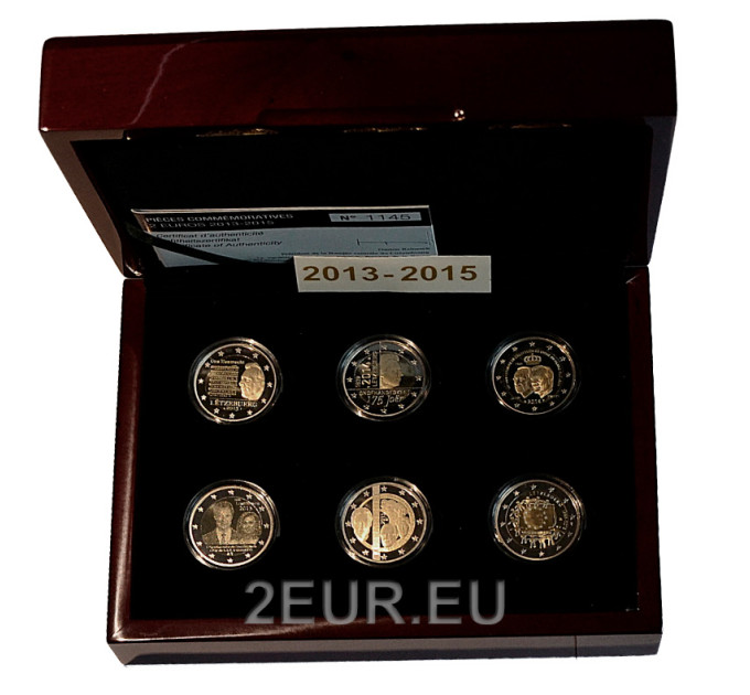 Luxembourg 2 euro Proof 2013 - 2015 for 489.00 € ✅
