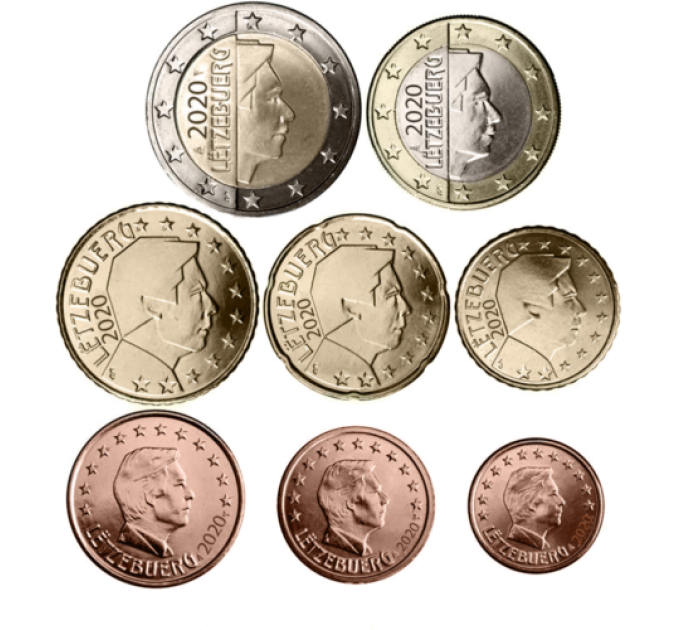 Luxembourg 2020 - Euro set UNC for 7.50 € ✅