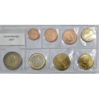 Luxemburgo Conjunto de euros UNC 2007