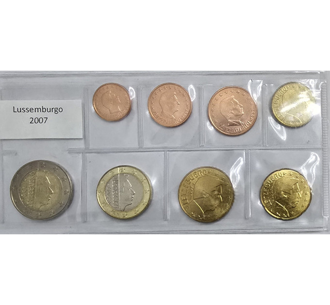 Luxemburgo Conjunto de euros UNC 2007 por 12.00 € ✅