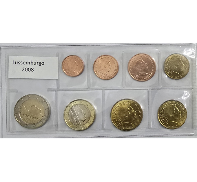 Luxemburgo Conjunto de euros UNC 2008 por 11.00 € ✅