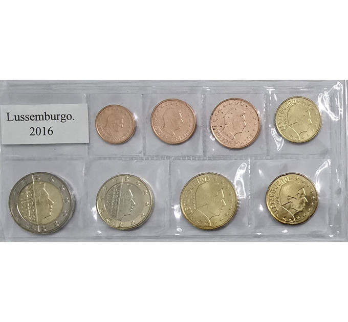 Luxemburgo Conjunto de euros UNC 2016 por 10.50 € ✅
