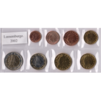 Luxemburgo 2002 - Conjunto de euros UNC