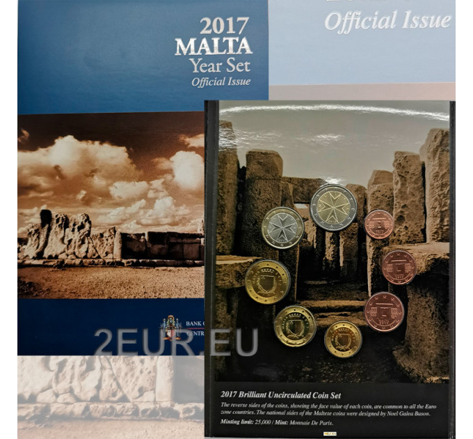 Malta Euro set BU 2017 - Hagar-Qim-Tempel for 38.00 € ✅
