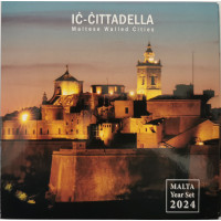 Malta conjunto de euros BU 2024 - Ciudades amuralladas de Malta - Cittadella