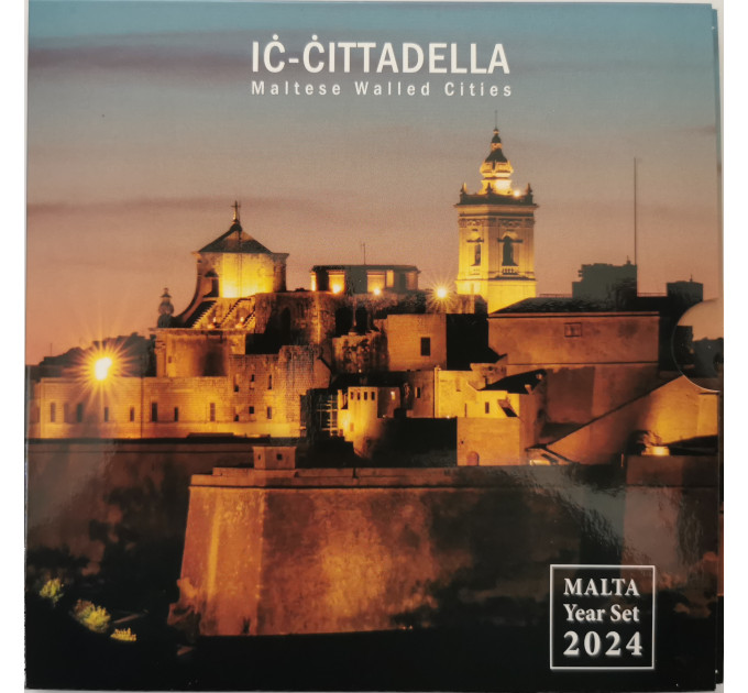 Malta euro set BU 2024 - Maltese Walled Cities - Cittadella for 37.00 € ✅