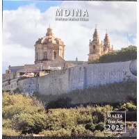 Malta conjunto de euros BU 2025 - Ciudades amuralladas de Malta - Mdina