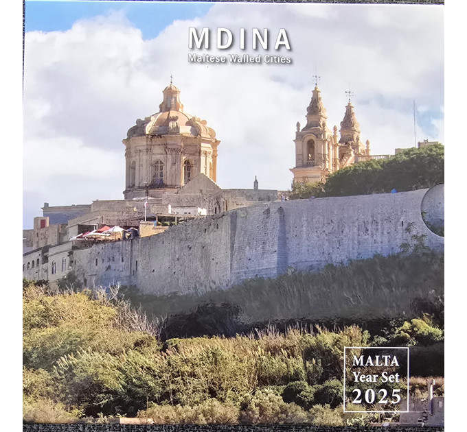 Malta conjunto de euros BU 2025 - Ciudades amuralladas de Malta - Mdina por 37.00 € ✅